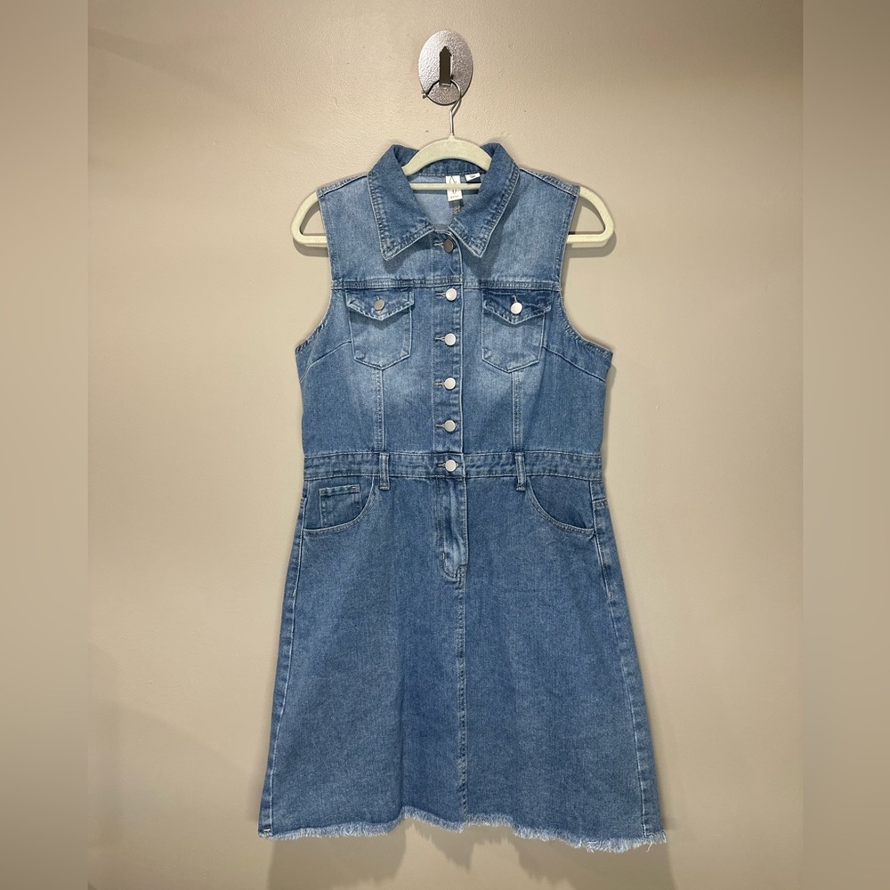 JOIE Size Large Sleeveless Denim Dress
